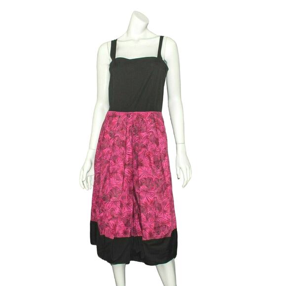 Peruvian Connection Women's Pleated Sleeveless Dress Floral Size 12 - Picture 1 of 5